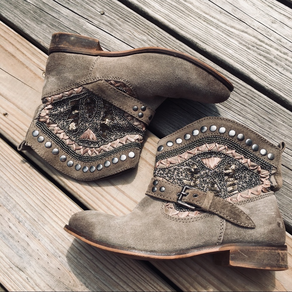 Naughty Monkey Beaded Ankle Boots